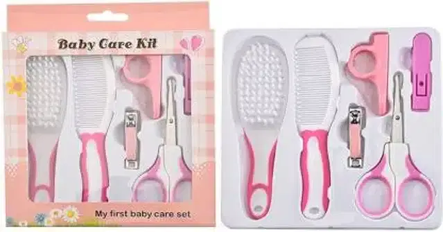 Manicure & Pedicure Kit for Kids, Pink & White, Set of 6