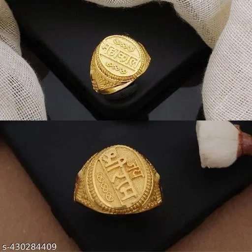 Pack of 2 Gold Rings for Women (Gold)