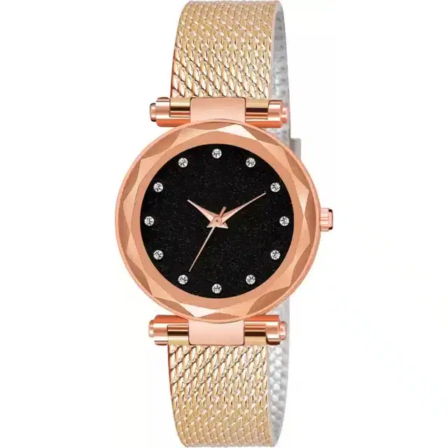 Analog Watch for Girls (Rose Gold)