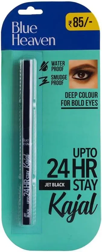 Blue Heaven 24hr Stay Get Black Kajal, 0.35 g, Pack Of 1