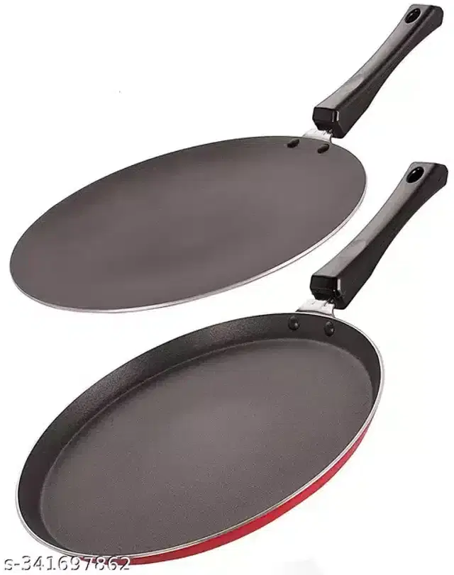 Xtend Nonstick Dosa & Roti Tawa, Red, Pack of 2