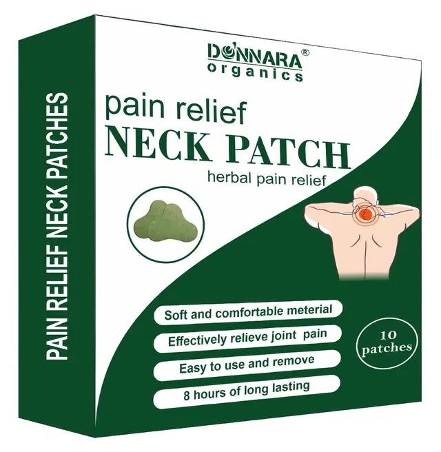 Donnara Organics Neck Pain Relief 10 Pcs Heat Patches, Pack of 1
