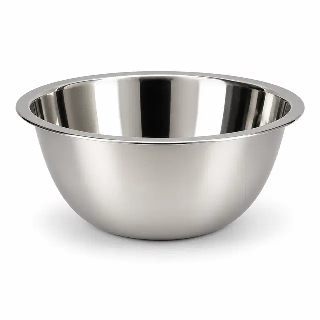 SimpleHome Lightweight Large Steel Mixing Bowl, 2 L
