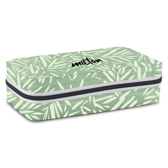 Milton New Mini Lunch Insulated Tiffin With 2 280 ml Each, Green 2 Containers Stainless Steel Office Lunch Box (560 ml)