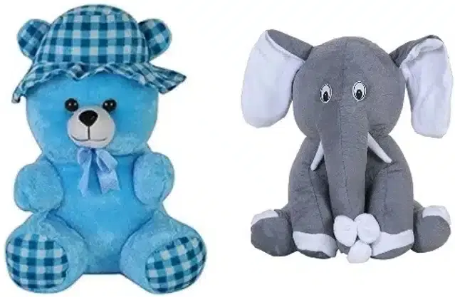 Stuffed Toys for Kids, Multicolor, Set of 2