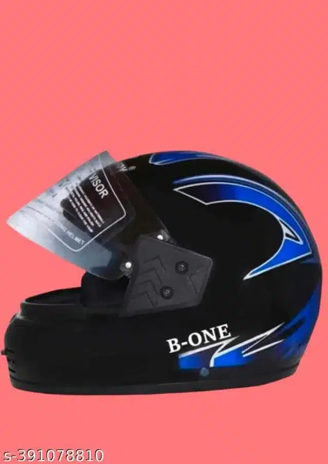 Full Face Helmet for Men & Women, Black & Blue