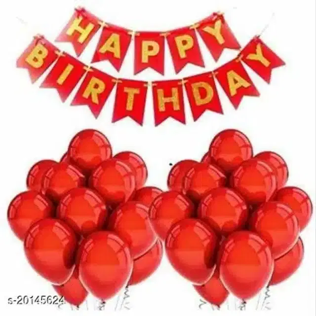 Birthday Decoration Kit, Multicolor, Set of 31
