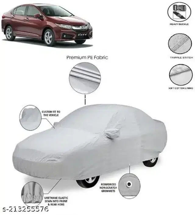 Taffeta Waterproof Car Cover for Honda City i-Dtec, Multicolor