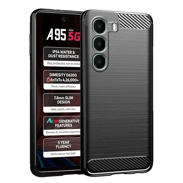 Silicon Back Cover For Itel A95 5G / Itel_A671N, Black