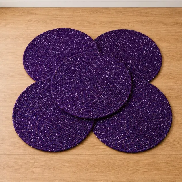 Alaqsa Cotton Mat [15 Inch] Pack of 5 Assorted Colour