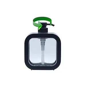 Plastic Refillable Liquid Soap Dispenser for Bathroom, Multicolor, 300 ml, Pack of 1