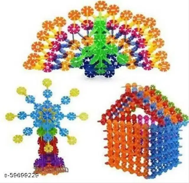 Plastic Kids Building Toys, Multicolor, Set of 1