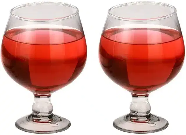 Liquor cum Cocktail Glasses, Transparent, 300 ml, Pack of 2
