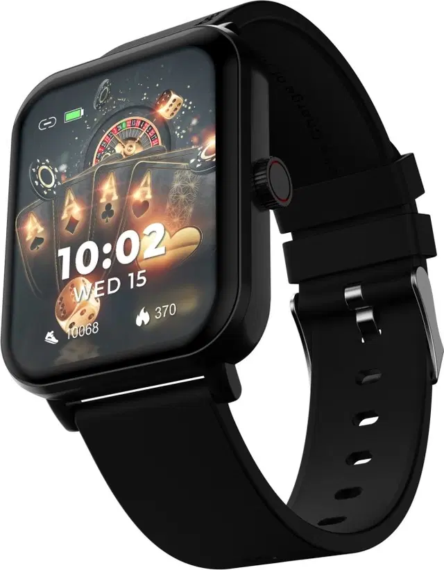 beatXP Marv Ace 1.85'' HD BT Calling Smartwatch, Black