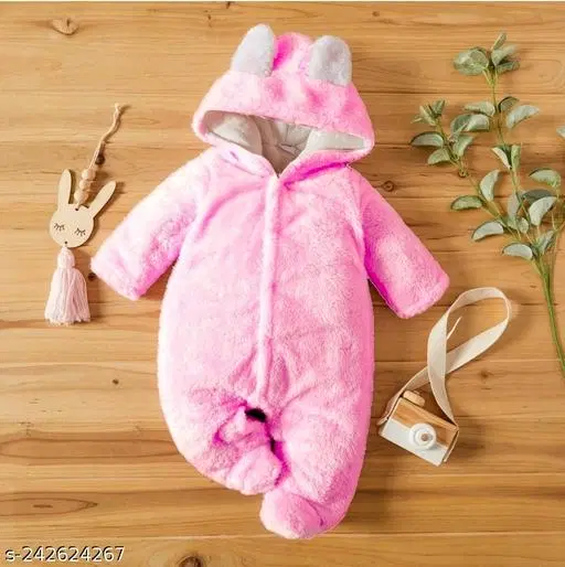 Polycotton Rompers for Kids (Multicolor, 6-9 Months)