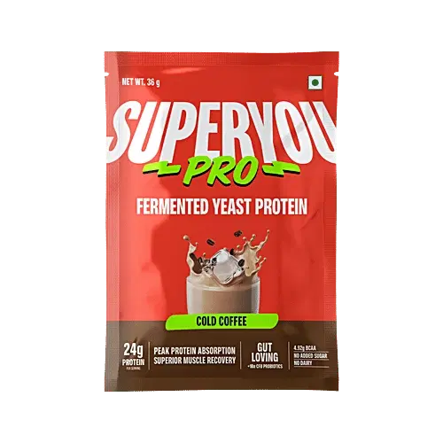 Superyou Pro Cold Coffee Fermented Yeast 24 g Protein Isolate, 36 g