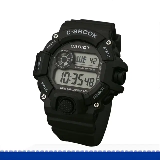 Multi-Functional Digital Sports Watch, silicone Strap,Waterproof Watch for Mens and Kids