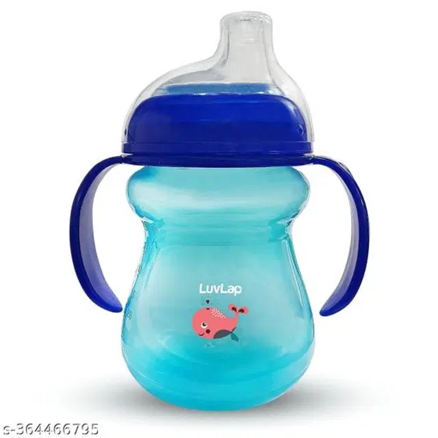 LuvLap Plastic Feeding Bottle for Baby, Multicolor, 240 ml