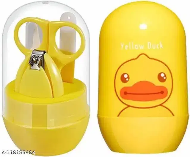 Plastic Manicure Pedicure Care Kit for Infants, Yellow