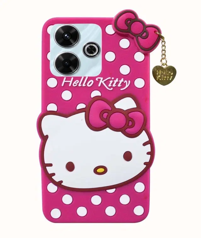 Silicone Mobile Back Cover for Mi Redmi 13 5G, Pink