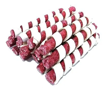 Spiral Mutton Kebab Munchies for Dogs and Puppies (500gm, Pack of 1)