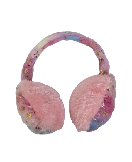 Fur Earmuffs for Girls, Pink Pack of 1