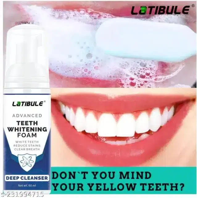 Latibule Teeth Whitening Foam Toothpaste, 60 ml