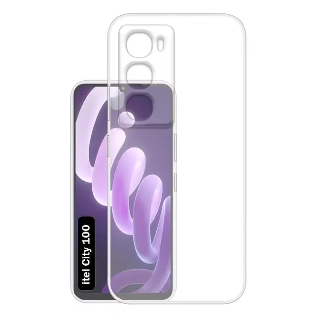 Silicone Mobile Back Cover for Ai plus Pulse (Transparent)