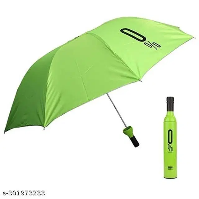 Double Layer Umbrella with Bottle Cover, Green