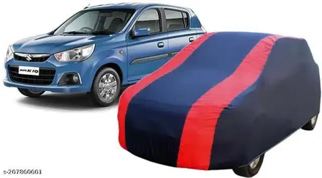 Taffeta Waterproof Car Cover for Maruti Suzuki Alto K10, Multicolor