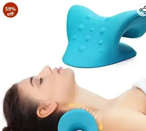 Super Balance Cervical Pillow for Neck Pain Relief, Blue