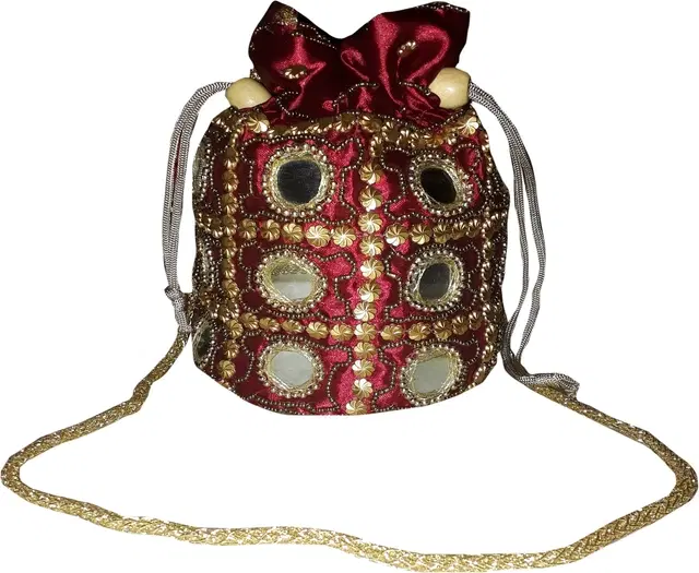 Non Woven Handcrafted Potli, Multicolor