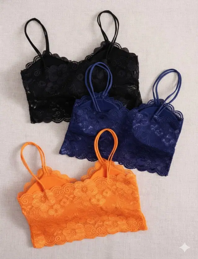 Cotton Solid Padded Bras for Women, Multicolour, Pack of 3 (28)