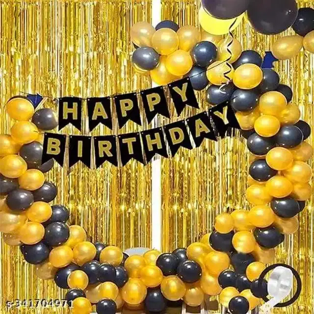 Birthday Party Decoration Kit, Multicolor, Set of 54