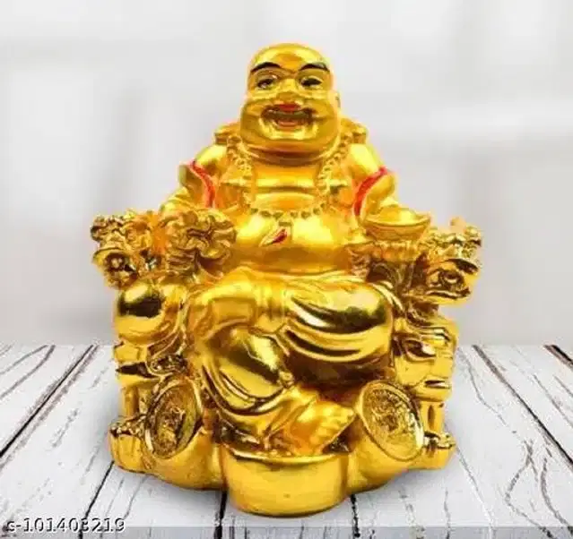 Laughing Buddha Showpieces, Gold