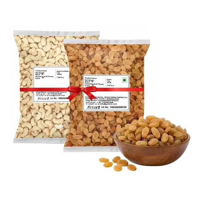 Combo (Raisin 1 kg + Cashew 1 kg )