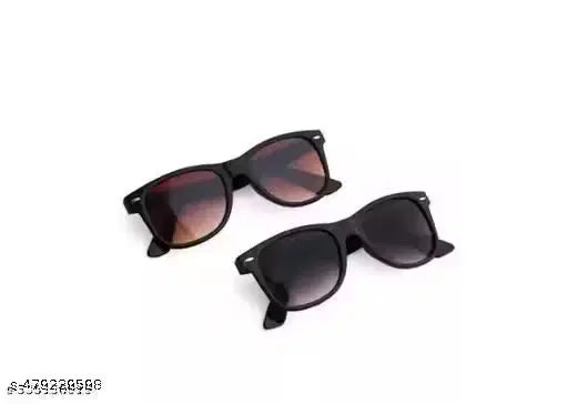 Square Shape UV Protected Sunglasses for Mens ,Black & Brown