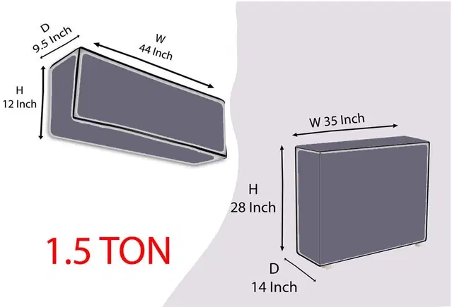 Polyester AC Cover, Blue