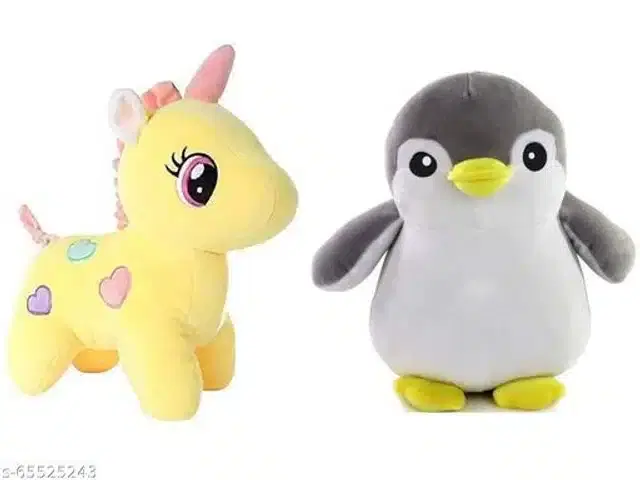 Stuffed Toys for Kids, Multicolor, Pack of 2