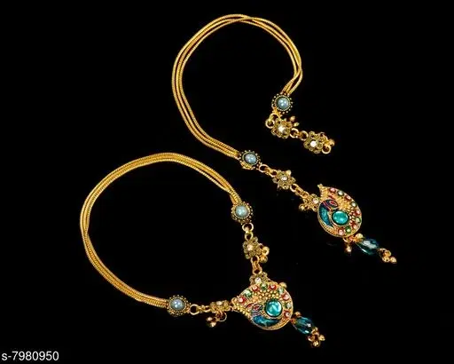 Anklet Gold Free Size Anklets & Toe Rings for Women