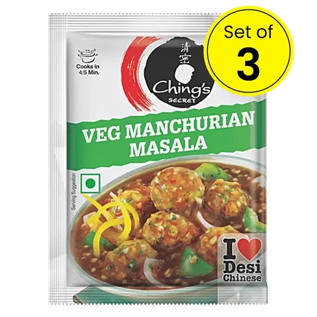 Ching's Veg Manchurian Masala Mix 3X20 g (Pack Of 3)