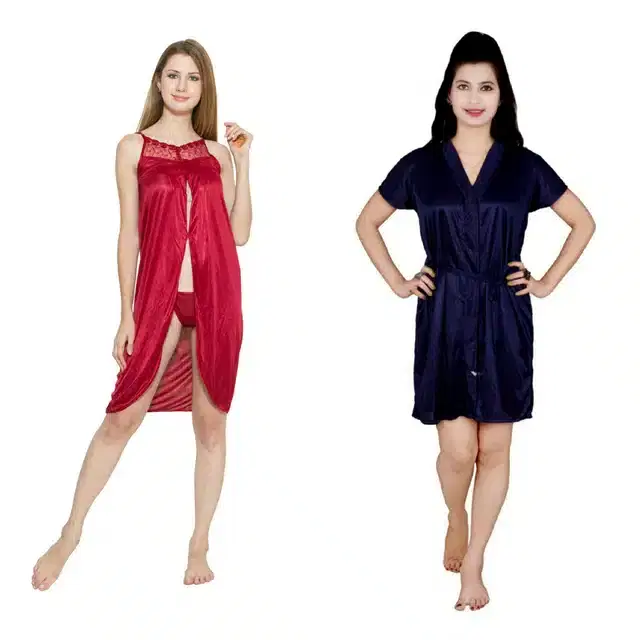 Babydoll for Women, Pack of 2 (Multicolor, Free Size)