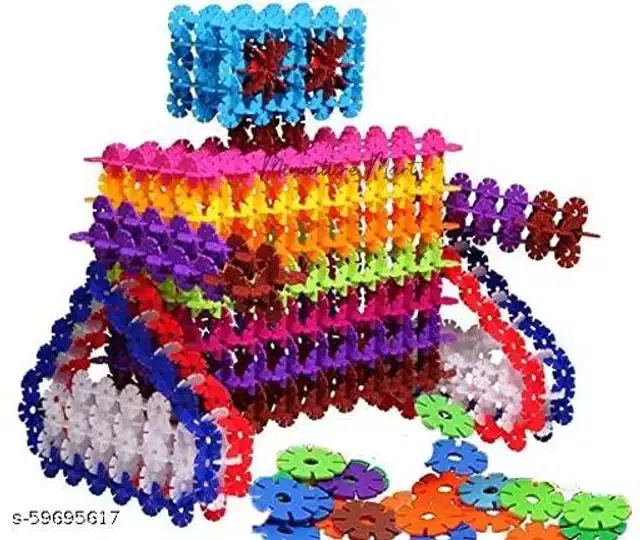 Plastic Kids Building Toys, Multicolor, Set of 1