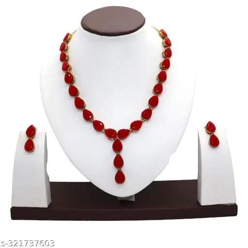 Unique Jewellery Set for Women & Girls, Red