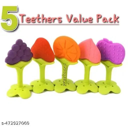 Baby Silicone Teethers Safe Teethers Pack Of 5 Oral And Dental Care Best Product