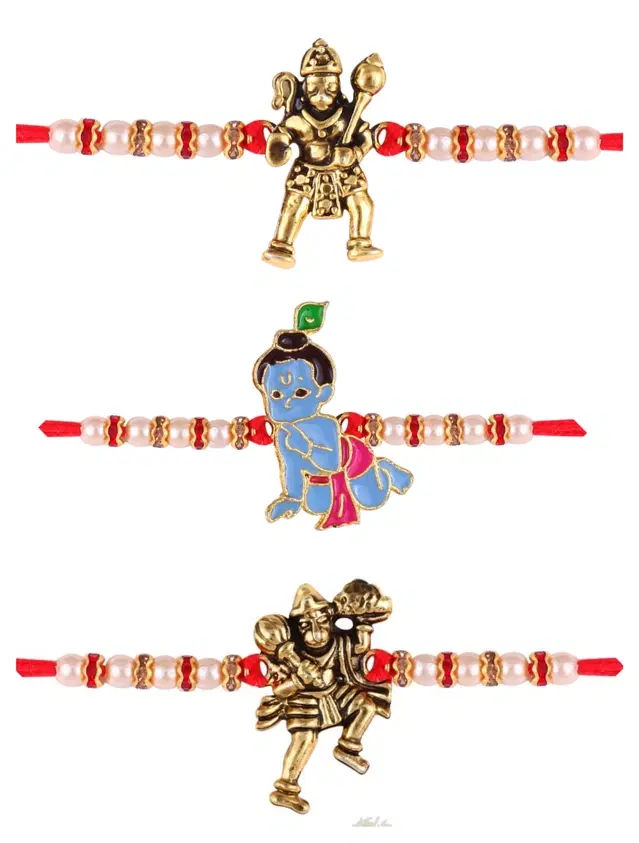 Designer Cartoon Characters Rakhi for Kids, Multicolor, Pack of 3