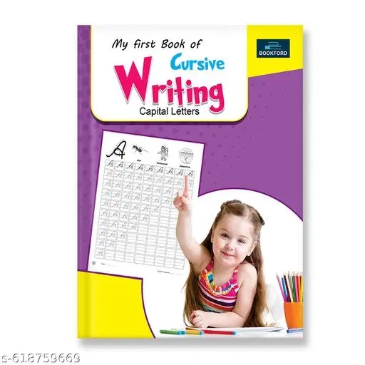 My First Book of Cursive Writing Capital Letters for Kids Beginner Friendly Handwriting Practice Workbook Perfect for Homeschooling Nursery Kindergarten Brain Development Early Learning