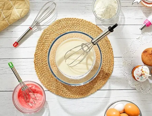 Stainless Steel Whisker, Silver