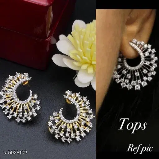 Pack of 3 Earrings for Women (Gold, Free Size)