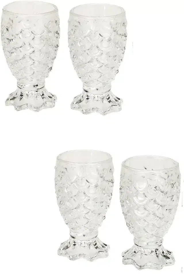 Liquor cum Cocktail Glasses, Transparent, 30 ml, Pack of 4